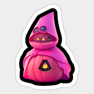 Halloween pink pumpkin Sticker